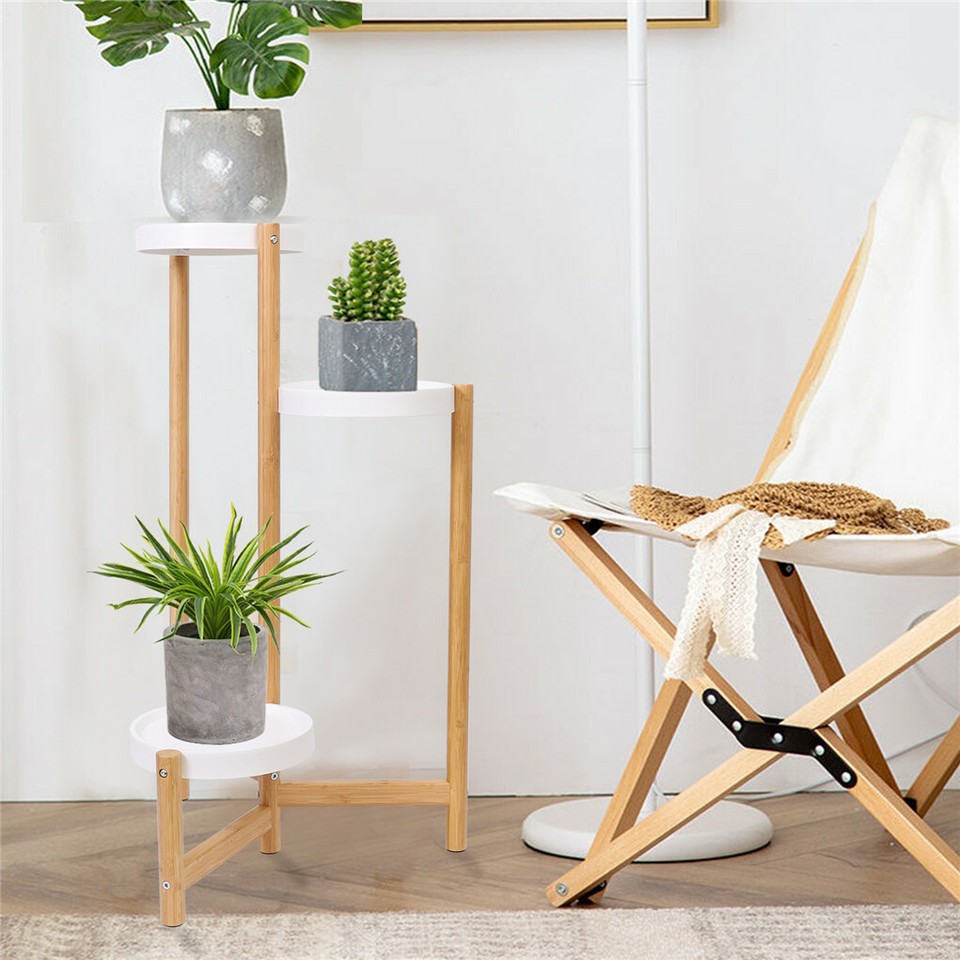 3 Tier Bamboo Plant Stand view 5