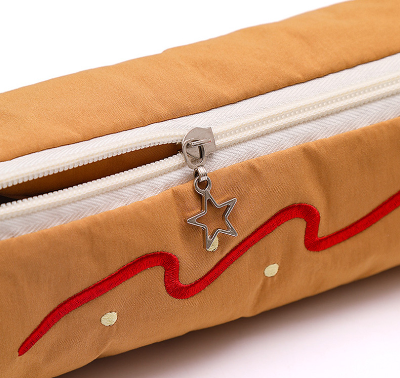 Red Vibrant Color Block Pencil Case - Large Capacity Stationery Organizer for view 2