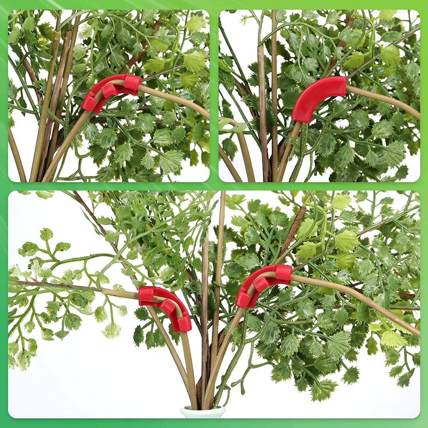 60PCS Red 90-Degree Plant Bender Clips for Low-Stress Training (LST) view 2