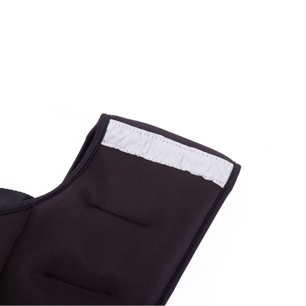 Black Premium Adjustable Weighted Vest for Strength Training view 4