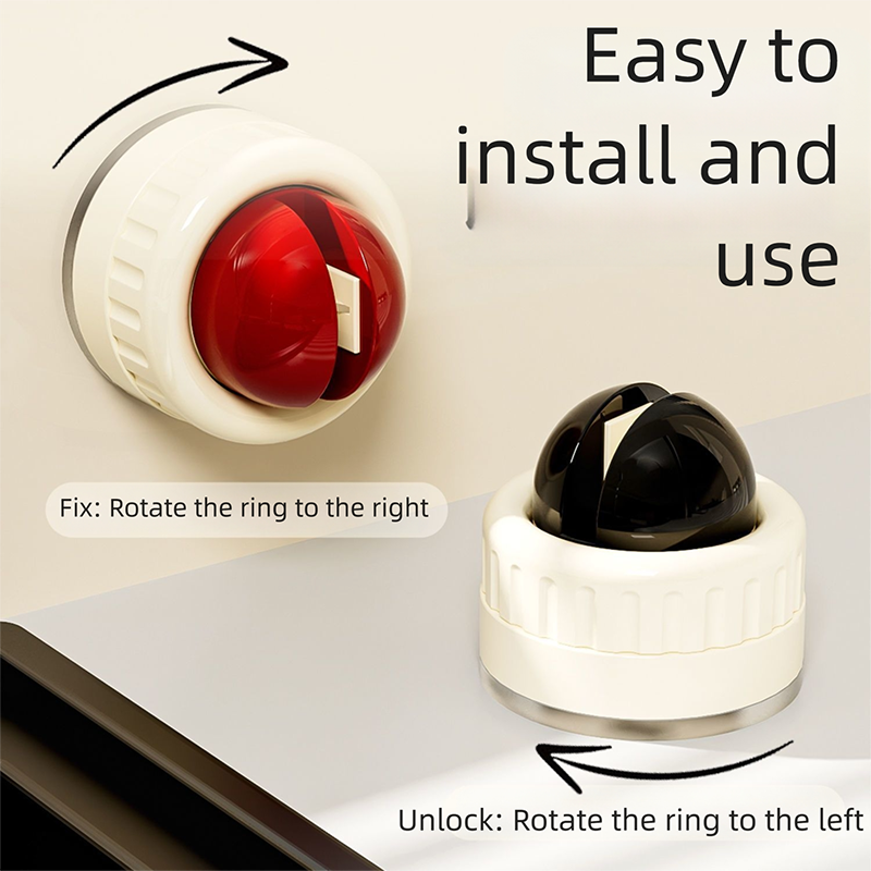 4 Pcs Black Powerful Suction Kitchen Knife Sharpener - Tungsten Steel Fast view 3