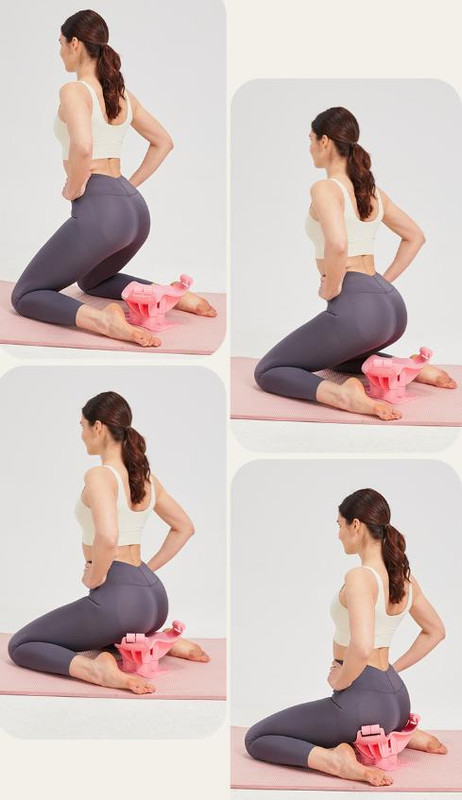 Pink Ergonomic Pelvic Floor & Glute Trainer - Home Workout Equipment for Hips view 5