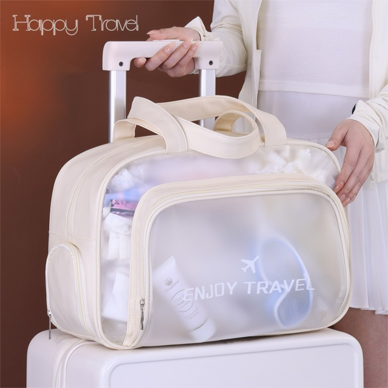 Pink Waterproof Wet Dry Separation Travel Bag - Gym view 4