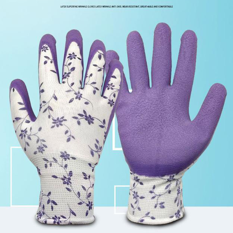 Green Garden Gloves - 5 Pairs Anti-Puncture view 2