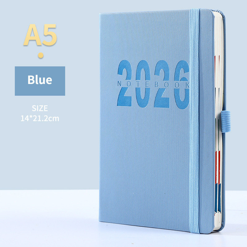 Blue 2026 A5 English Daily Planner Notebook 365-Day Schedule Book for Monthly — image 1