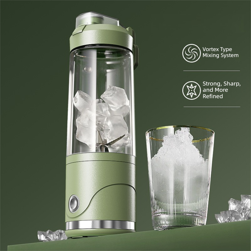 Black Portable Automatic Rechargeable Blender Wireless Juicer Mini Ice Crusher view 2