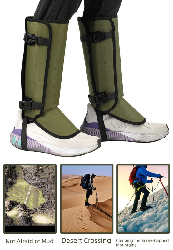 Camouflage khaki Outdoor Waterproof Leg Gaiters - Anti-Snake Bite & Scratch view 6