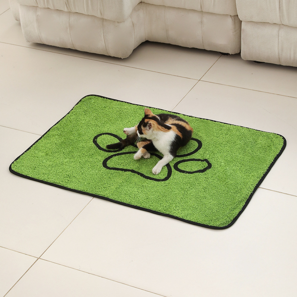 2 Pcs Artificial Grass Pet Mat – Soft view 4