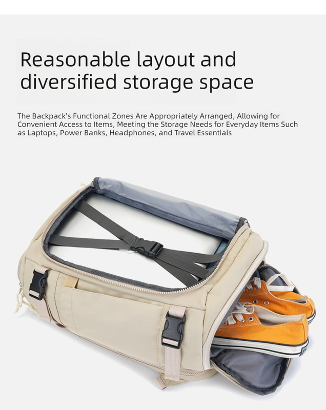 Yellow Stylish & Spacious Backpack – Lightweight view 5