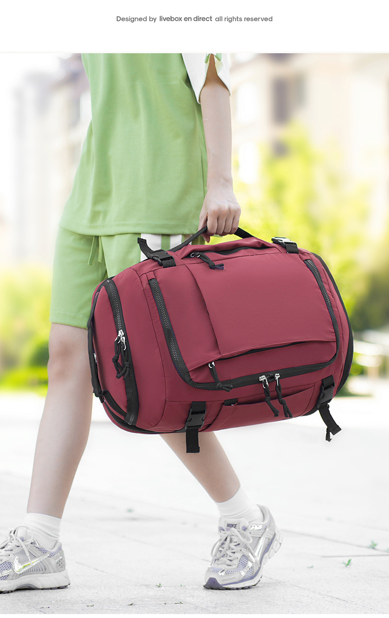 Orange Stylish & Spacious Backpack – Lightweight view 7