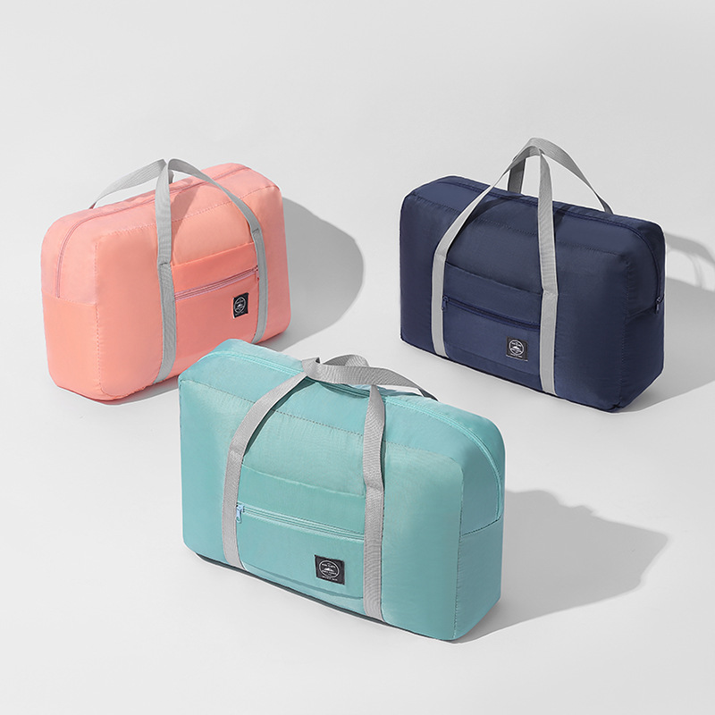 Blue Foldable Travel Duffel Bag – Lightweight view 2