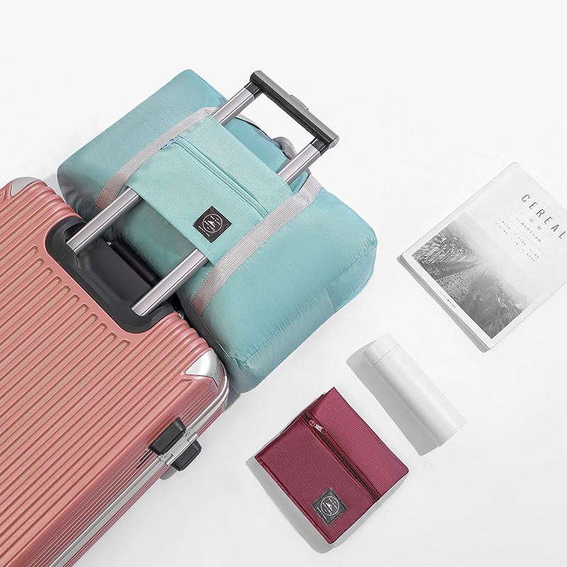 Pink Foldable Travel Duffel Bag – Lightweight view 3