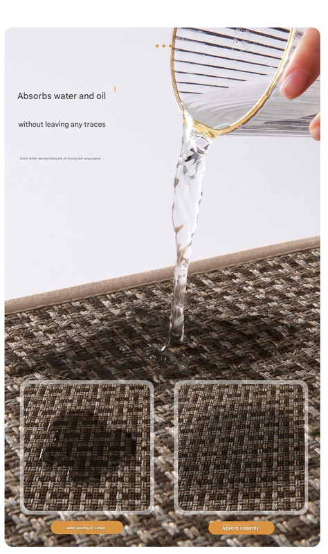 Absorbent & Dirt-Resistant Woven Kitchen Mat - Non-Slip Runner Rug for view 3