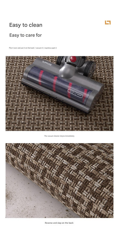 Absorbent & Dirt-Resistant Woven Kitchen Mat - Non-Slip Runner Rug for view 4