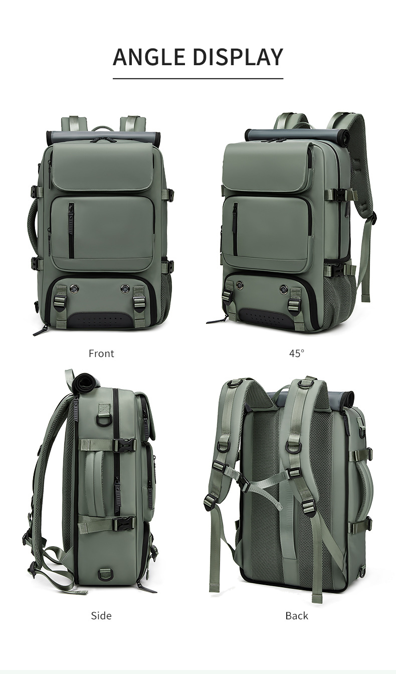 4-in-1 Convertible Travel Backpack & Briefcase - Large Capacity view 10