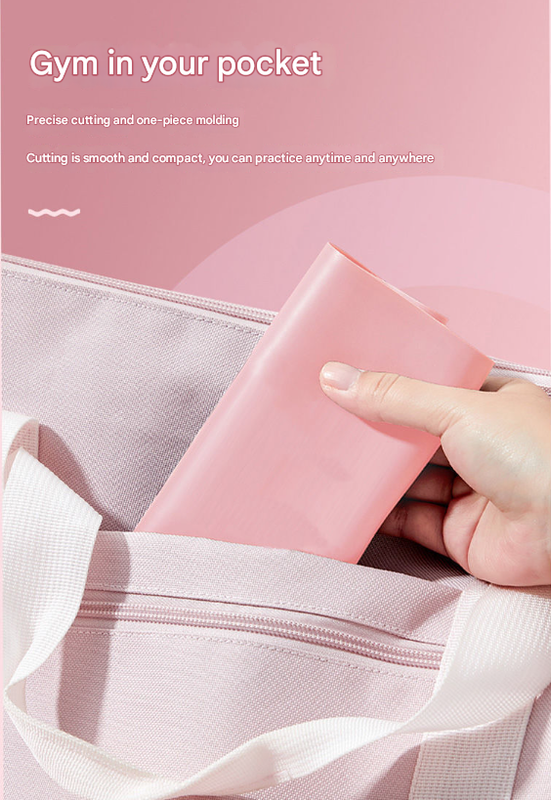 Pink Thickened 1.5m [45 lbs] Yoga & Fitness Resistance Stretch Bands (Set of view 3