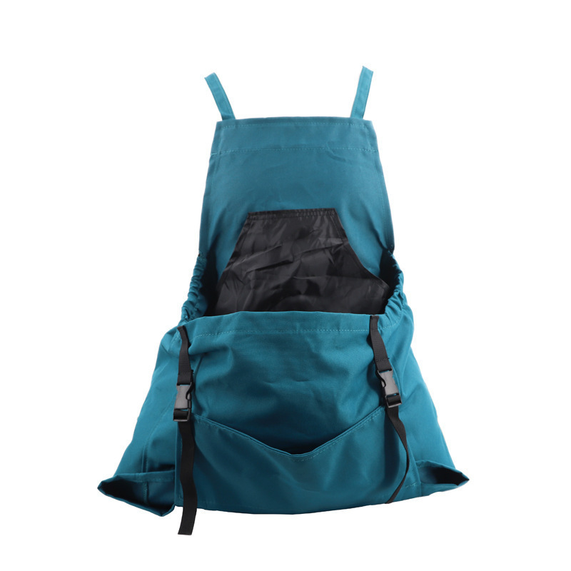 Green Heavy-Duty Garden Harvesting Apron - Waterproof Fruit Picking Bag with
