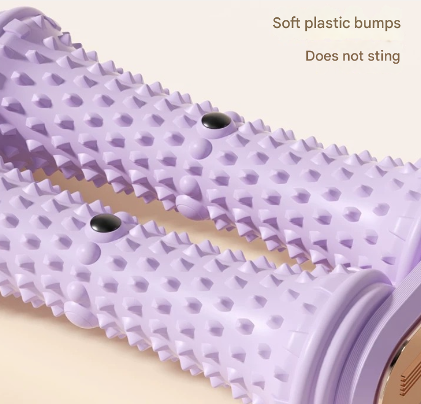 Blue Dual Foot Massager Roller - Therapeutic Deep Tissue Tool for Plantar view 3
