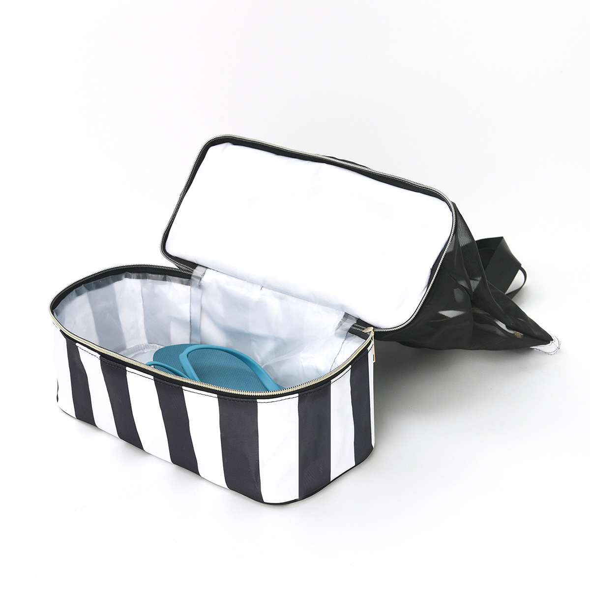 Blue 2-in-1 Large Capacity Beach Bag - Portable Swim & Travel Tote with view 3
