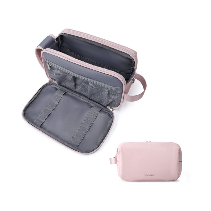 Pink Large Capacity Travel Toiletry Bag - Splash-Proof Organizer for Men's