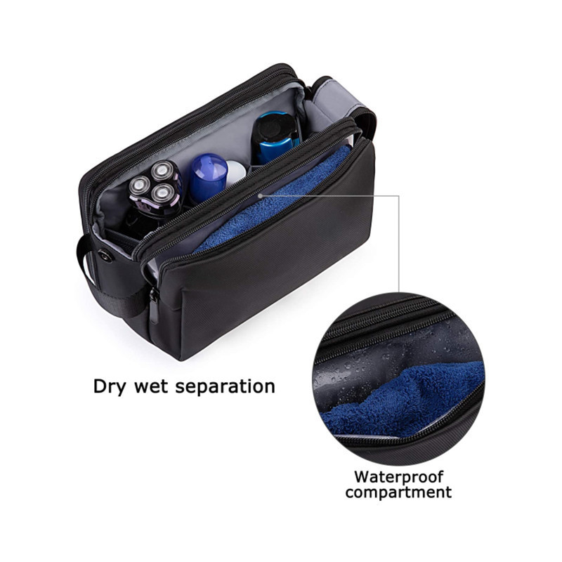 Pink Large Capacity Travel Toiletry Bag - Splash-Proof Organizer for Men's view 3