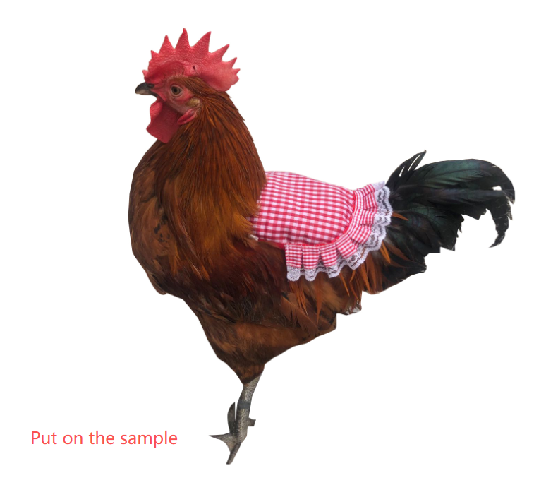 Blue Pineapple 4 Pack Hen Saddle Aprons for Backyard Chickens - Feather view 2
