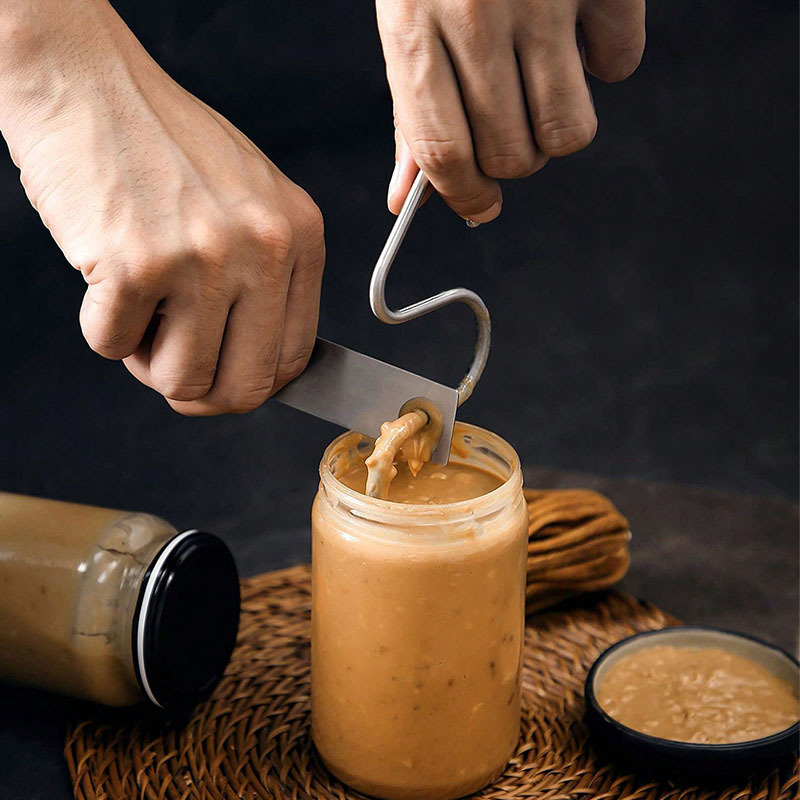 4 Pack Stainless Steel Peanut Butter Stirrer - Food Grade Nut Butter Mixer — image 1