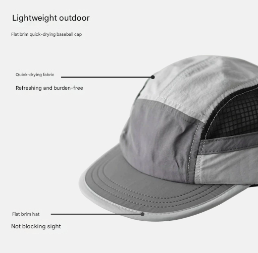 Dark Blue UPF 50+ Quick-Dry Outdoor Sun Hat with Breathable Mesh - Lightweight view 2