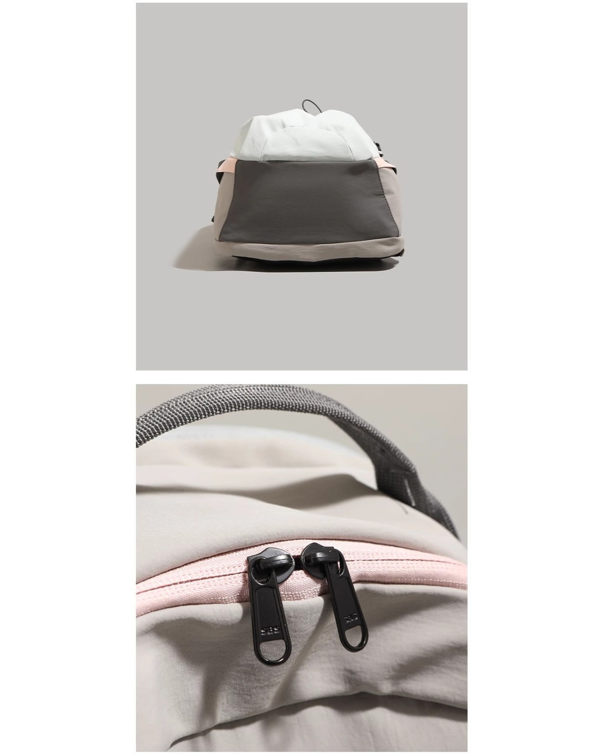 Khaki Minimalist Laptop Backpack Large Capacity 43cm for Men and Women view 4