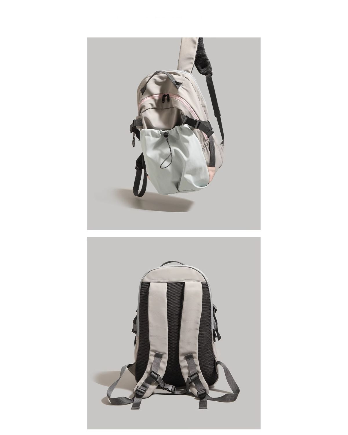 Green Minimalist Laptop Backpack Large Capacity 43cm for Men and Women view 3