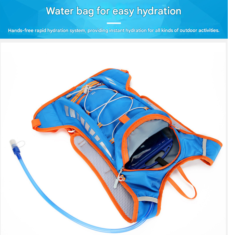 Blue Lightweight Outdoor Sports Backpack Breathable Hiking Daypack Compact view 3