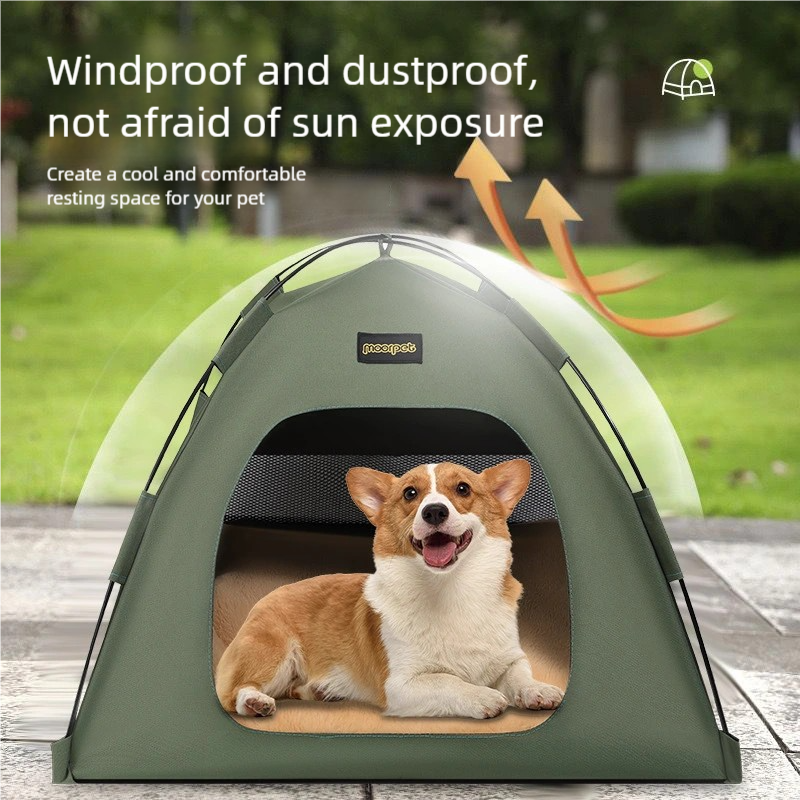 Small Size Pet Tent for Cats & Dogs(Green) - Portable Comfort Shelter with view 5