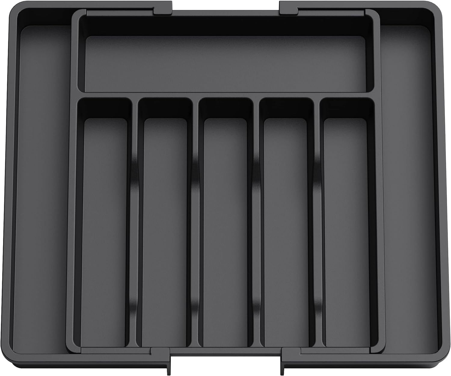 Black Adjustable Cutlery Tray (33-57cm) view 2