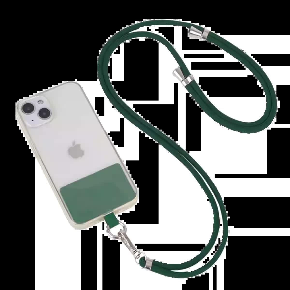 3-Pack Adjustable Green Crossbody Phone Lanyards – Dual Wear Modes view 2