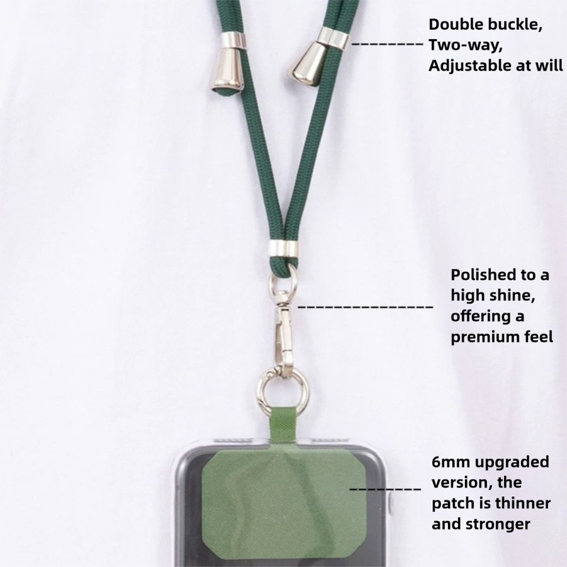 3-Pack Adjustable Purple Crossbody Phone Lanyards – Dual Wear Modes view 3