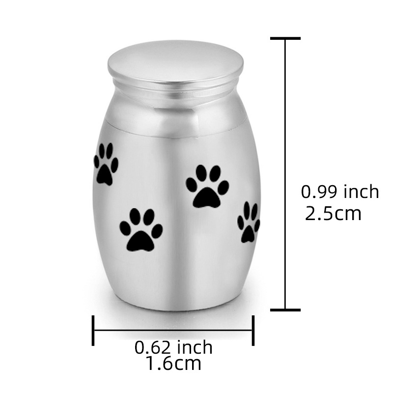 6-Pack 25x16mm Flying Bird Engraved Mini Keepsake Urn – Steel Ashes Memento view 2