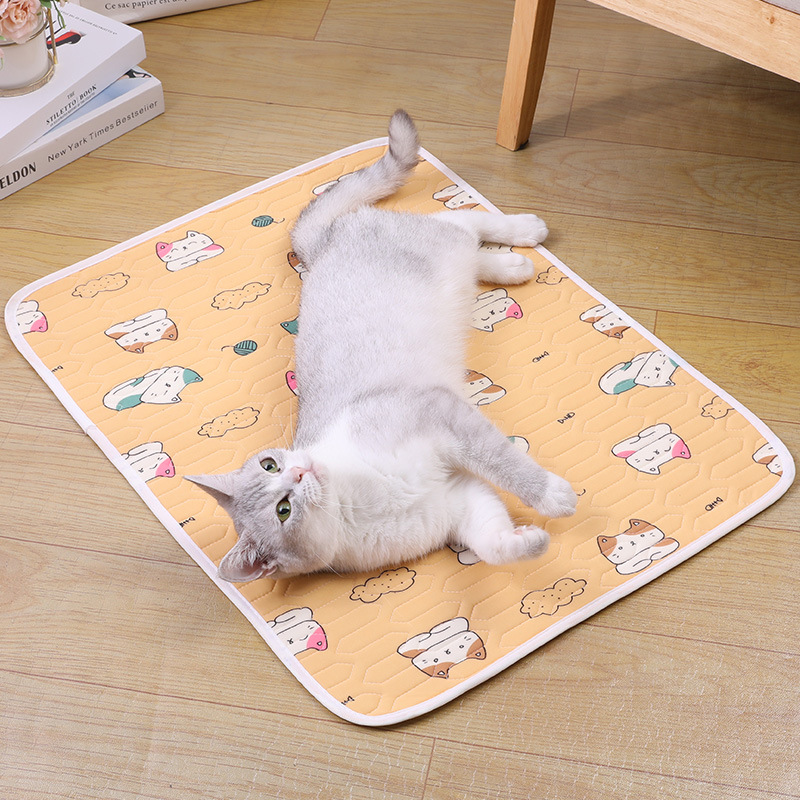 2-Pack Orange Cat Pet Summer Cooling Latex Pad (L Size: 60*45cm) - Breathable view 6