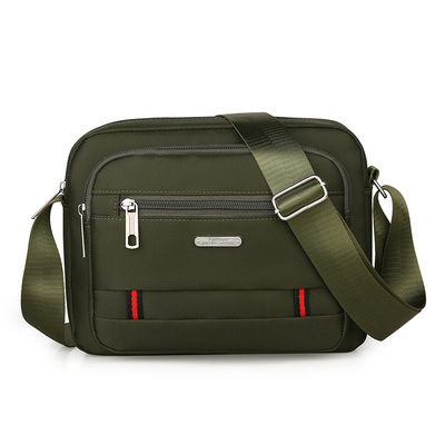 Green Dual-Style Men's Oxford Cloth Crossbody Bag Bundle - Oxford Cloth view 2