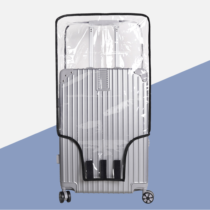 2-Pack 28" Clear PVC Luggage Cover - Heavy-Duty Waterproof & Scratch-Resistant view 2