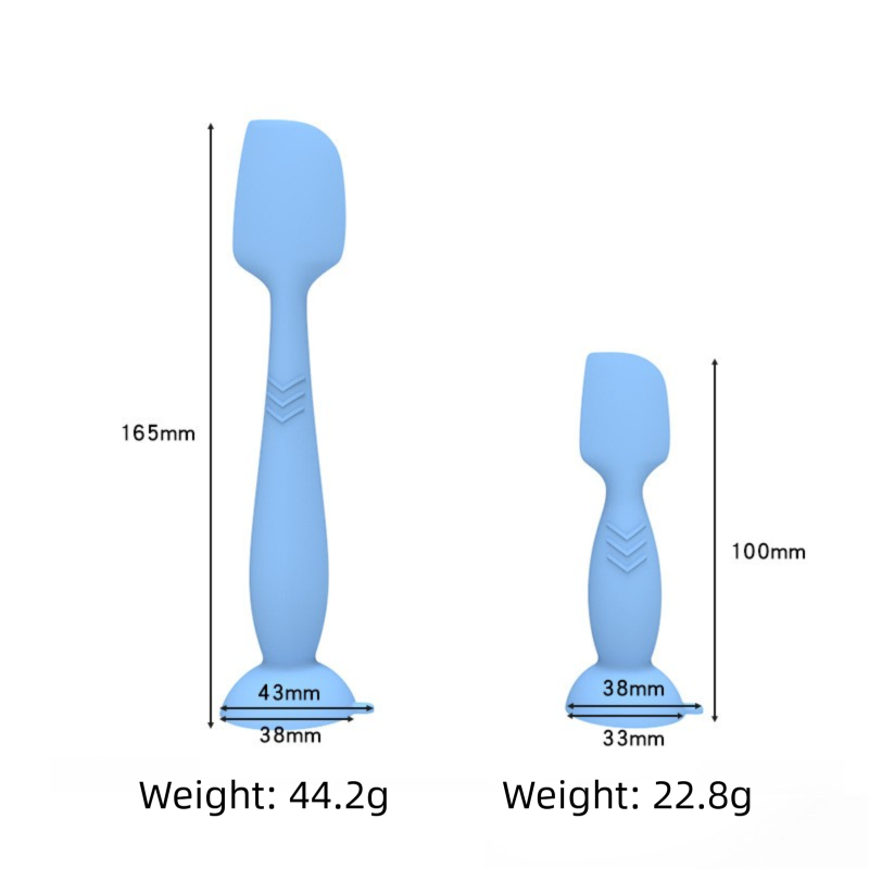 4-Pack Blue Small Silicone Ointment Applicator Spatulas(10 CM x 3.3 CM) view 2
