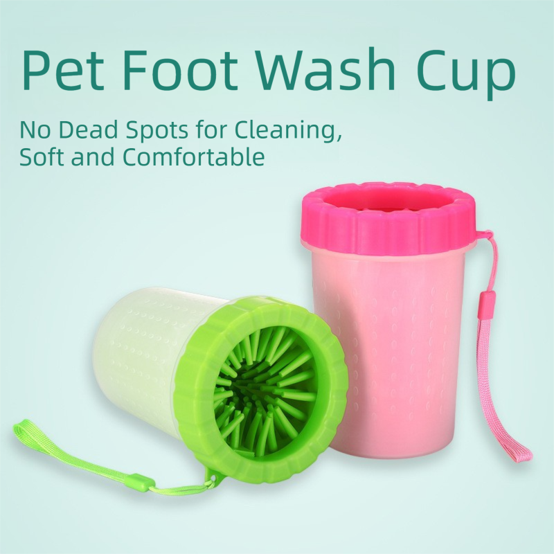 Pink Large Size Quick & Easy-Clean Dog Paw Cleaner Cup - PP+TPR Material view 2