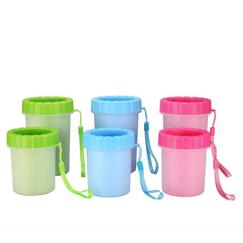 Pink Large Size Quick & Easy-Clean Dog Paw Cleaner Cup - PP+TPR Material view 4