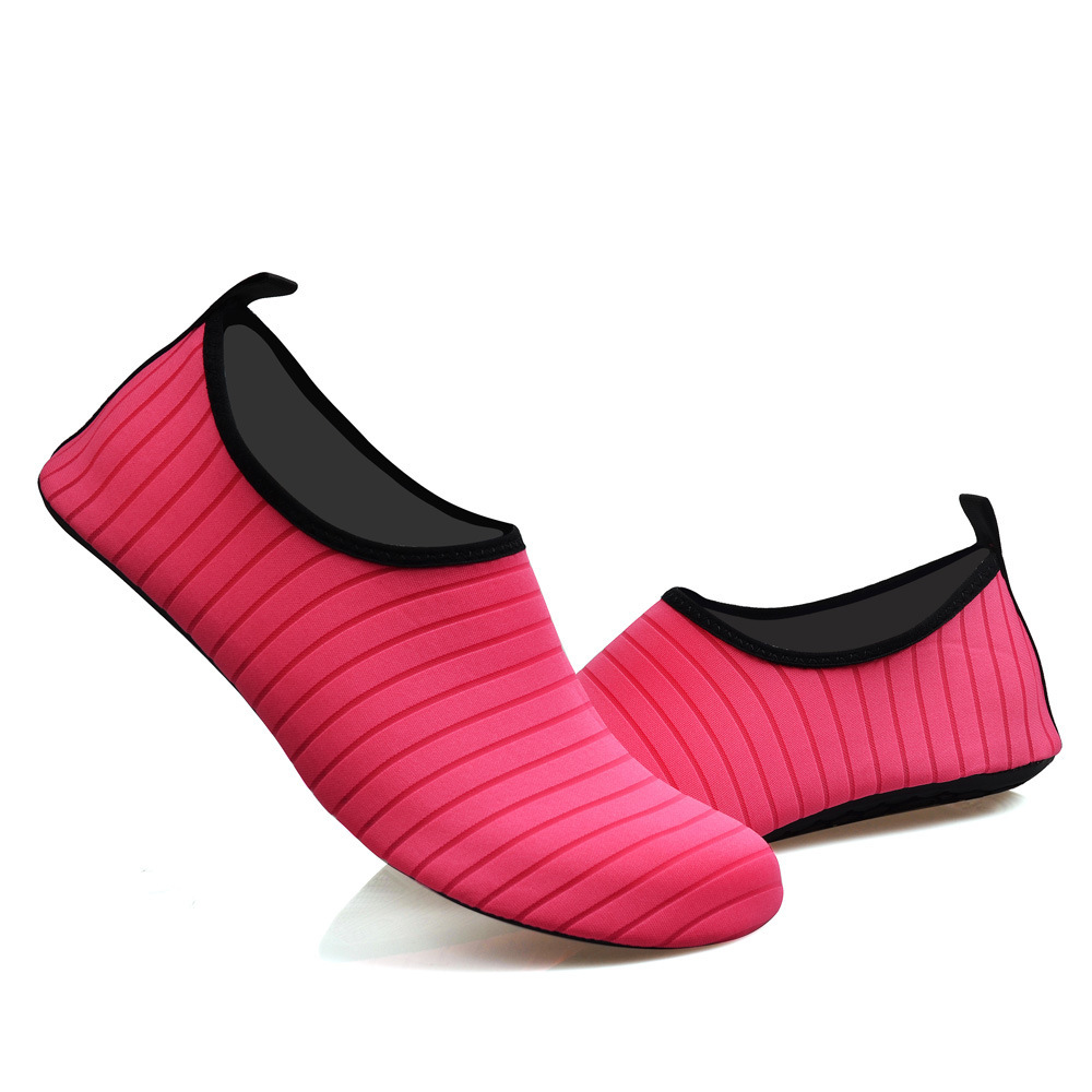 #42/43 Rose Red Quick-Dry Aqua Beach Water Shoes for Men and Women - Slip-On view 2