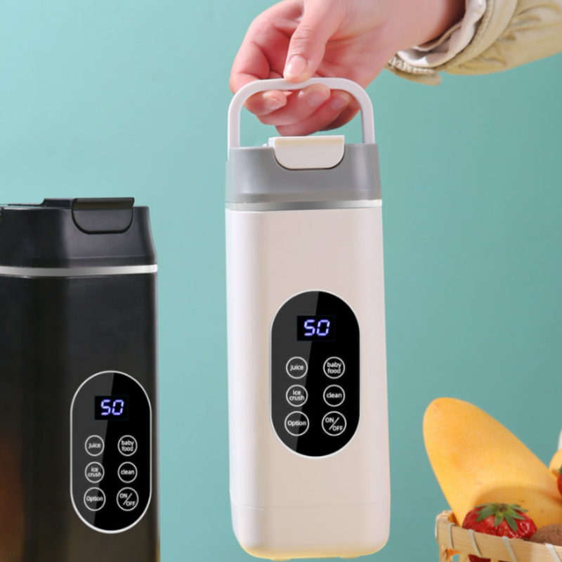 Black Portable Wireless 420ML Blender Bottle (8.7x8.7x23.2CM) - 12-Blade view 6
