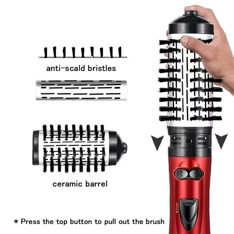2-in-1 Blue Automatic Rotating Hot Air Styler(38/50mm Curling Barrel) view 5