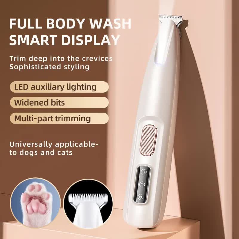 F5 Portable Pet Hair Detailed Trimmer(2 * 140mm Blades) - Cat & Dog Waterproof view 2