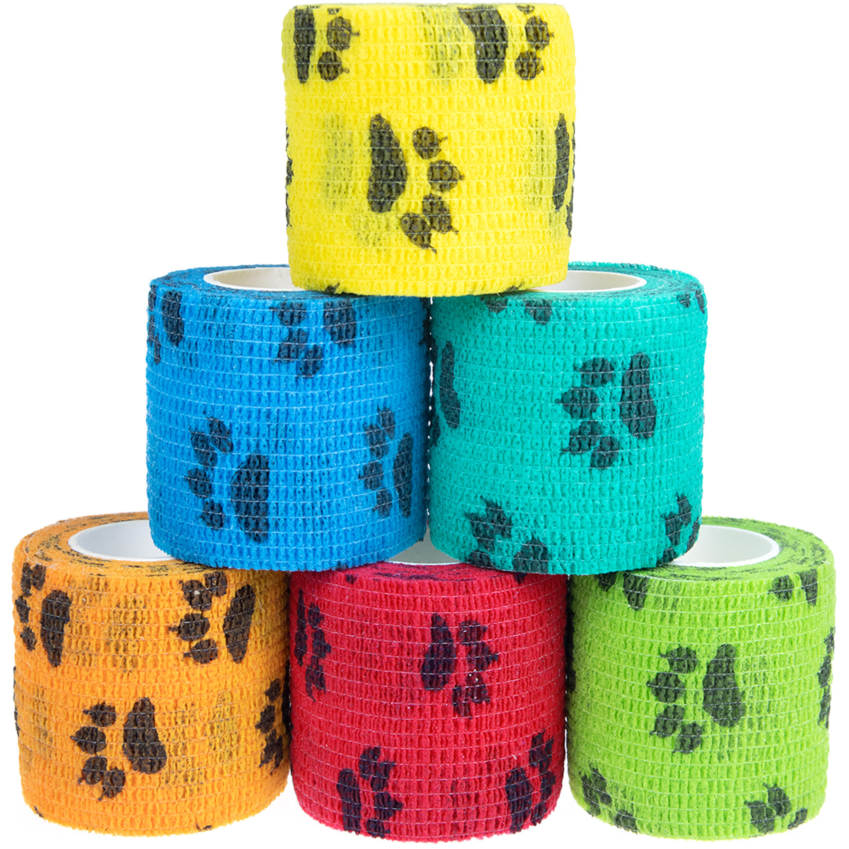 Pet Medical Therapy Self Adhesive Bandage Set(12 Volumes：2.5CM*4.5M) - Elastic view 3