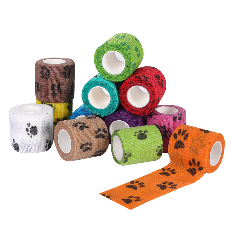 Pet Medical Therapy Self Adhesive Bandage Set(12 Volumes：7.5CM*4.5M) - Elastic view 2