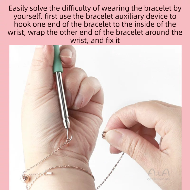 2-Pack Blue Jewelry Fastener Helper Tool - Quick Bracelet & Fine Chain Wearer view 5