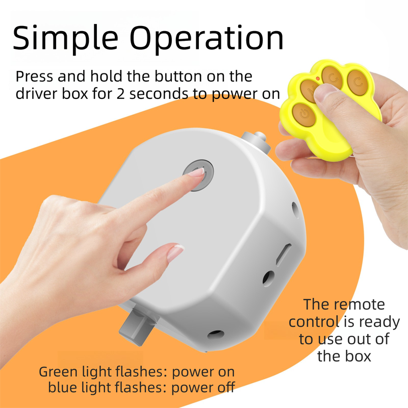 Orange Durable TPU Smart Interactive Electric Pet Toy Ball - Automatic view 7